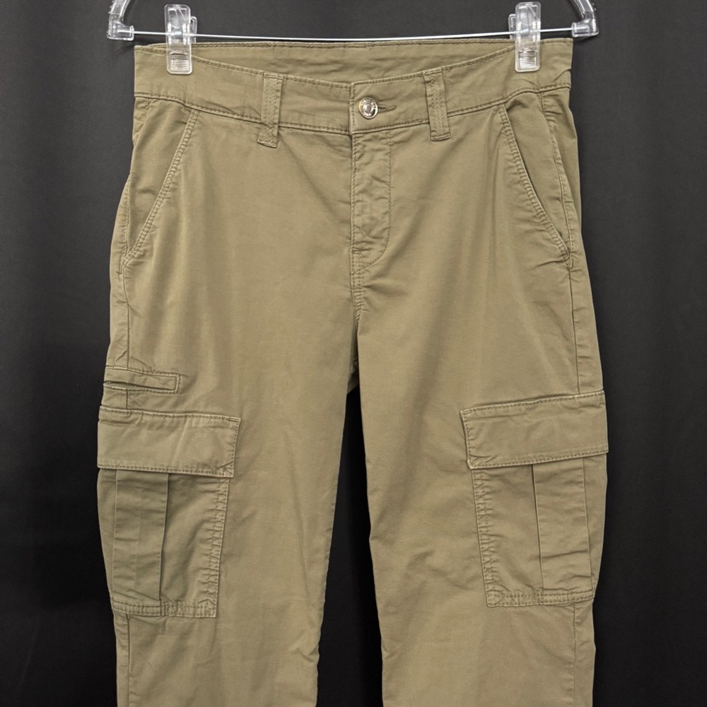 MAC Collection Men’s 29×27 Cargo Pants Green Khaki Utility Pockets Tapered Fit - Picture 2 of 9